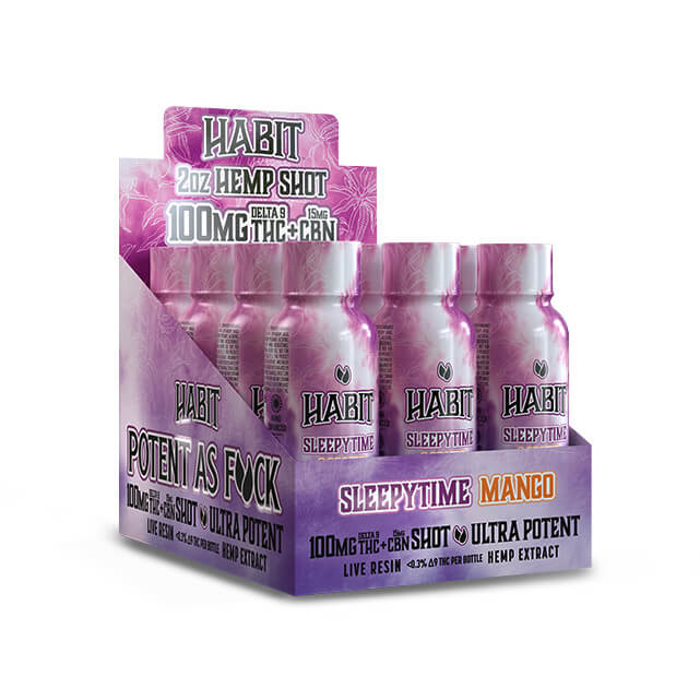 Delta 9 High Spectrum Hemp Shot – Sleepytime Mango
