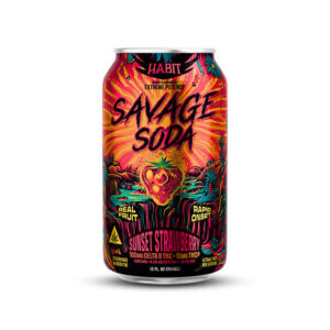 Delta 9 Savage Soda - Sunset Strawberry